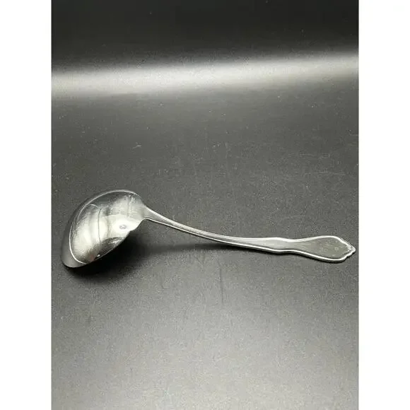 Vintage Oneida Morning Blossom Stainless Gravy Ladle 1960’s
